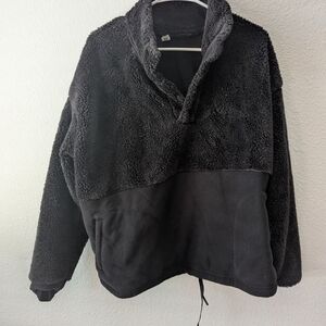 All In Motion XXL Black Sherpa Pullover